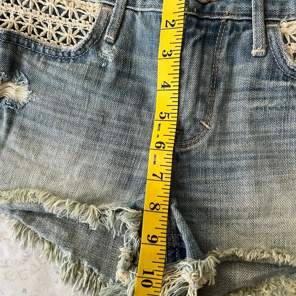 Hollister vintage‎ Blue Jean Shorts Distressed Cut-Off Style